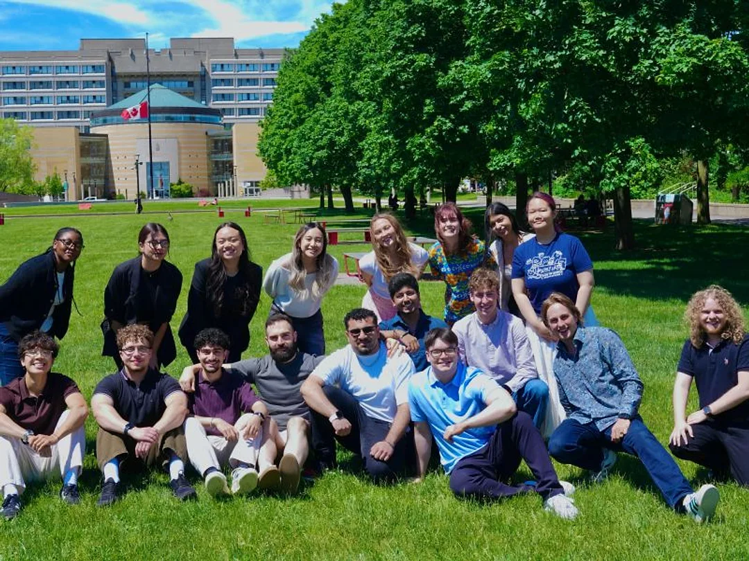 The CVR-VISTA Summer School 2026 cohort on the lawn at York University